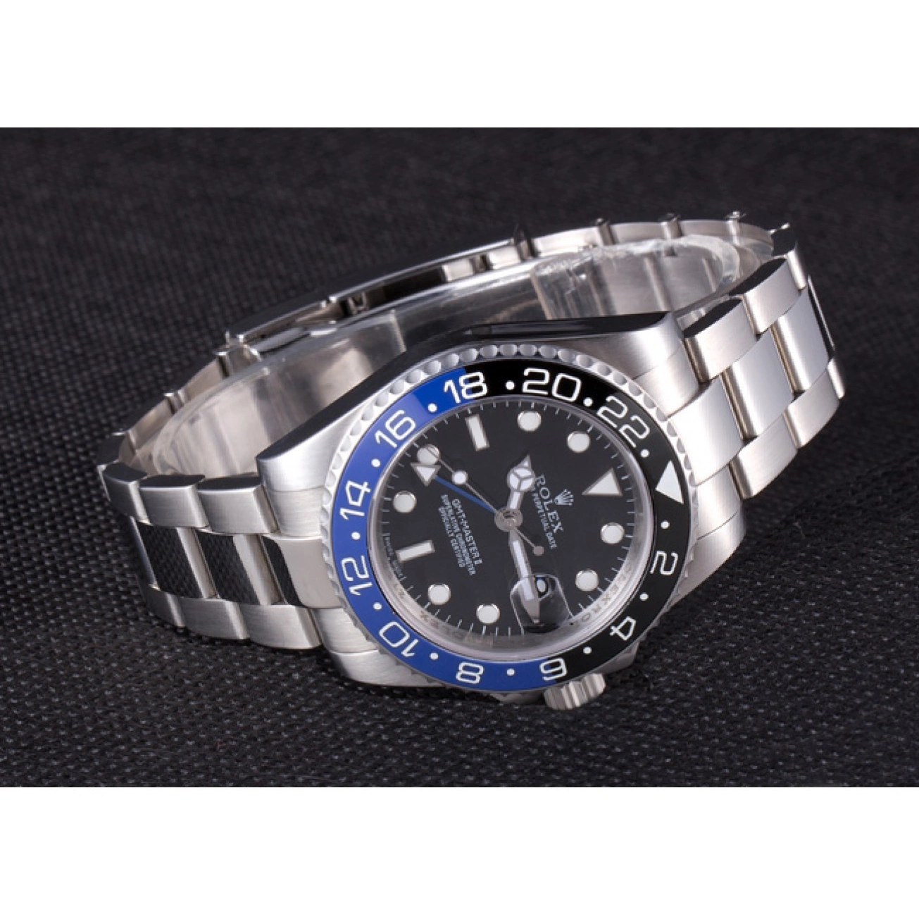 MiroTime 0807 Rolex GMT Master II Oyster Collection Brushed Stainless Steel Band 621492